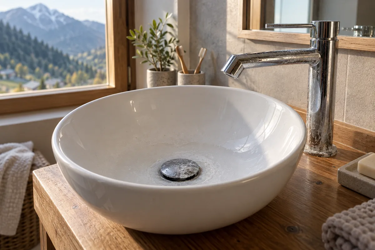 Changer une bonde de lavabo en eau calcaire : pas à pas